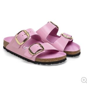 BIRKENSTOCK Arizona Big Buckle Patent, High Shine Fondant Pink 36